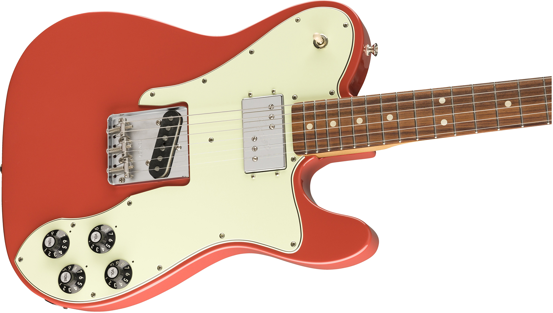 Fender Tele 70s Custom Vintera Vintage Mex Hh Pf - Fiesta Red - Tel shape electric guitar - Variation 2