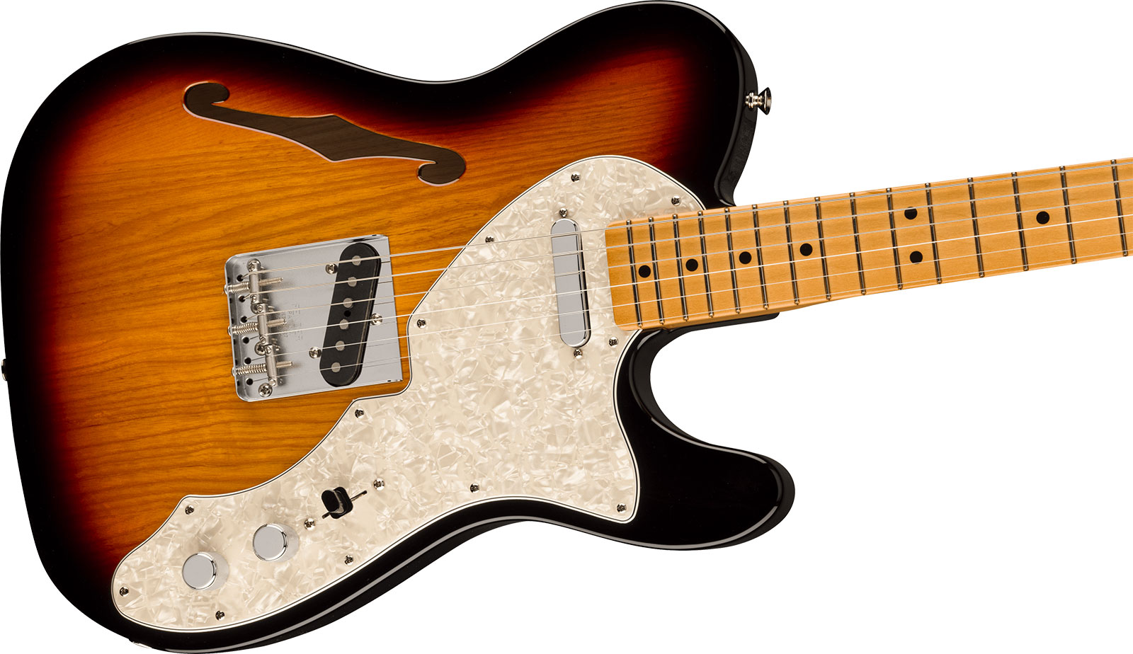 Fender Tele 60s Thinline Vintera 2 Mex 2s Ht Mn - 3-color Sunburst - Semi-hollow electric guitar - Variation 2
