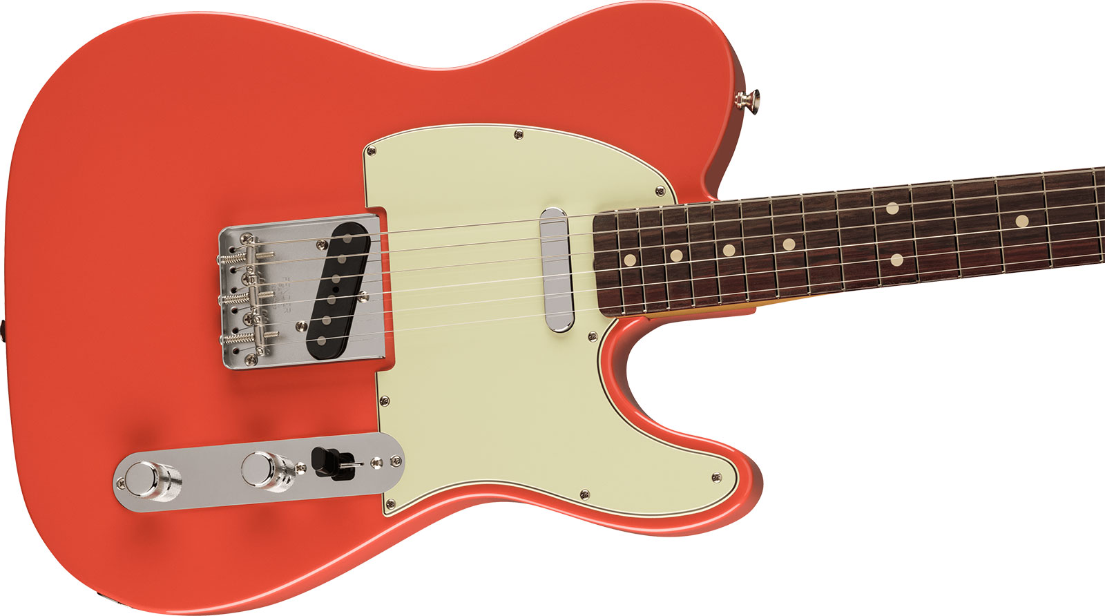 Fender Tele 60s Vintera 2 Mex 2s Ht Rw - Fiesta Red - Tel shape electric guitar - Variation 2