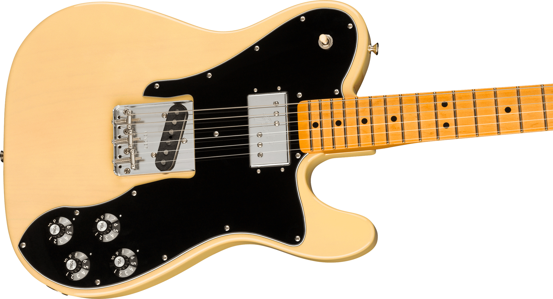 Fender Tele 70s Custom American Original Usa Sh Mn - Vintage Blonde - Tel shape electric guitar - Variation 2