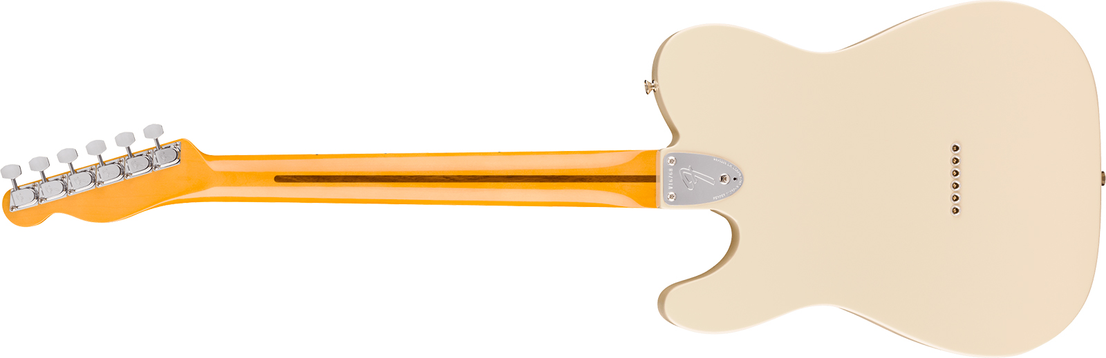 Fender Tele 72 Thinline American Vintage Ii Ltd 2h Ht Mn - Olympic White - Tel shape electric guitar - Variation 1