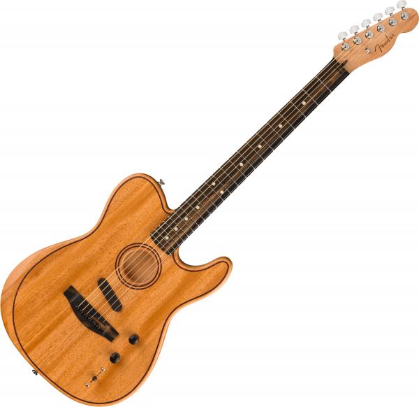 Electro acoustic guitar Fender American Acoustasonic Telecaster All-Mahogany - Natural