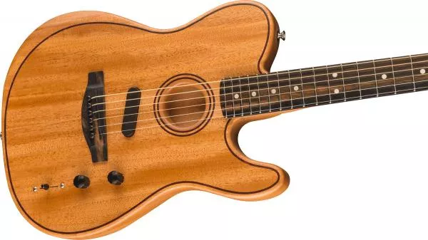 Electro acoustic guitar Fender American Acoustasonic Telecaster All-Mahogany - natural