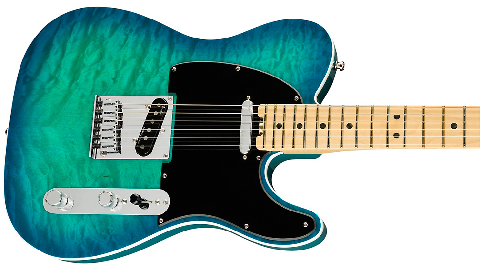 Fender American Elite Telecaster QMT (USA, MN) aqua marine metallic