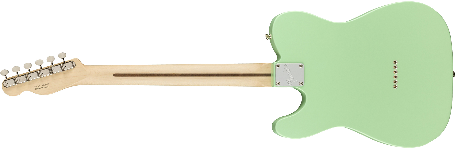Fender American Performer Telecaster Hum USA MN satin surf green Tel shape electric guitar