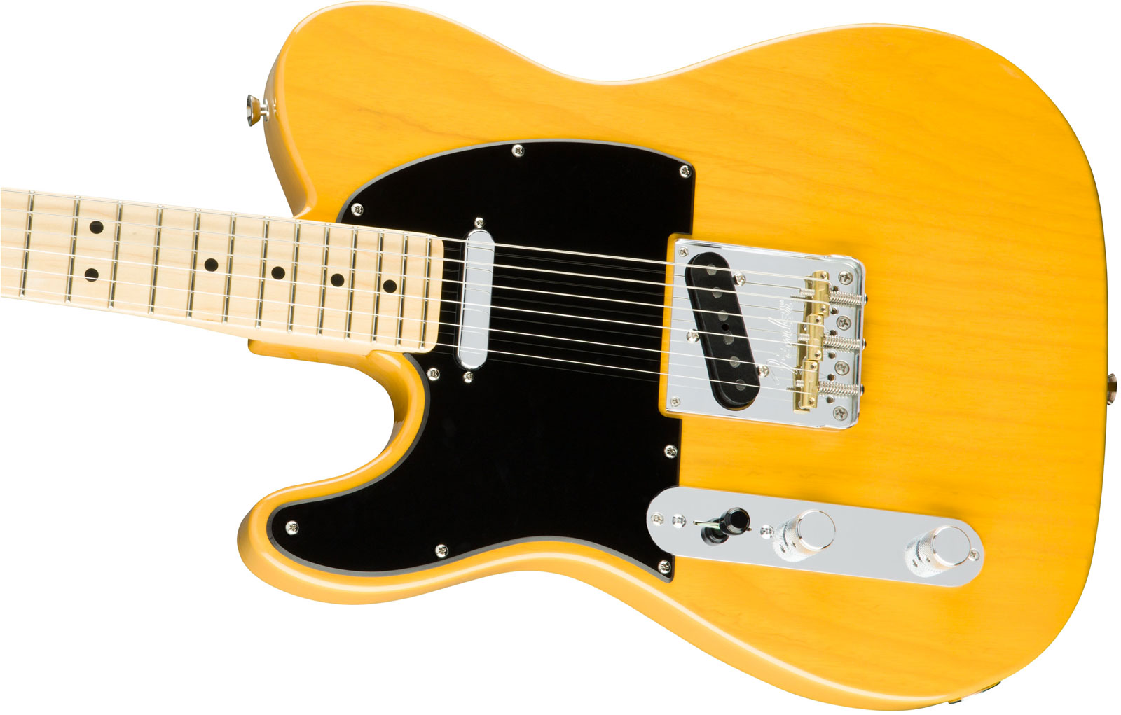 Fender Tele American Professional Lh Usa Gaucher 2s Mn - Butterscotch Blonde - Left-handed electric guitar - Variation 3