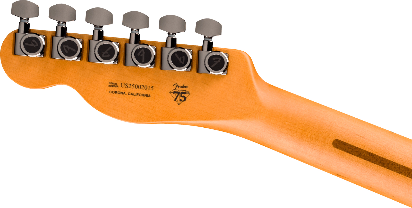 Fender Tele American Ultra Ii 75th Ann. Usa Hs Ht Eb - Liquid Gold - Tel shape electric guitar - Variation 4