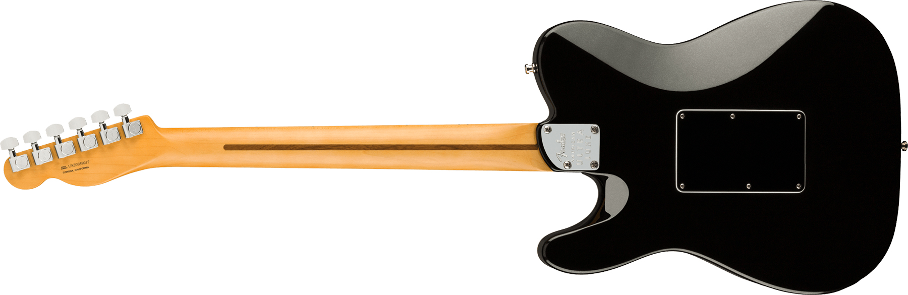 Fender Tele American Ultra Luxe Hh Floyd Rose Usa Fr Mn +etui - Mystic Black - Tel shape electric guitar - Variation 1