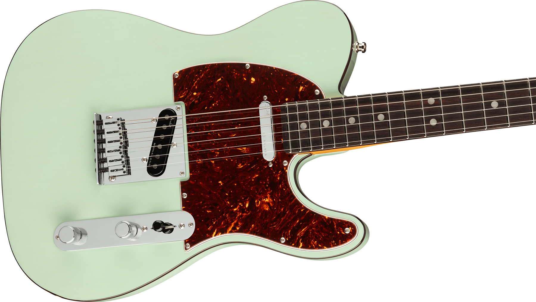Fender Tele American Ultra Luxe Usa Rw +etui - Transparent Surf Green - Tel shape electric guitar - Variation 2