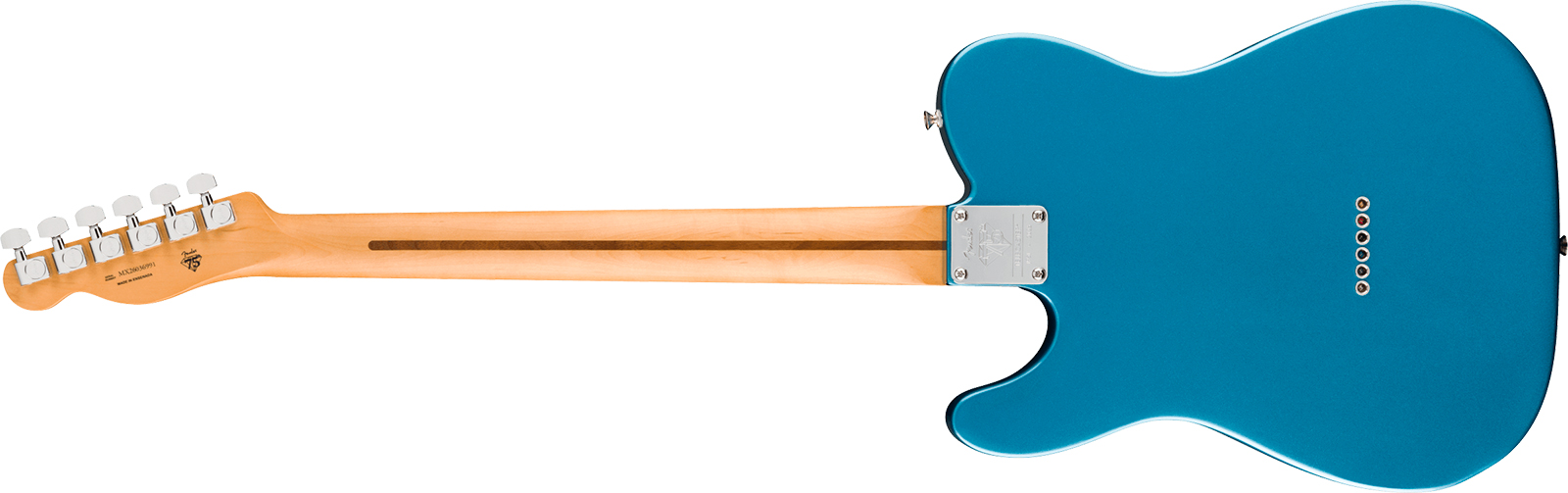 Fender Tele Baritone Player Ii 75th Ann. Mex 2s Ht Mn - Lake Placid Blue - Tel shape electric guitar - Variation 1