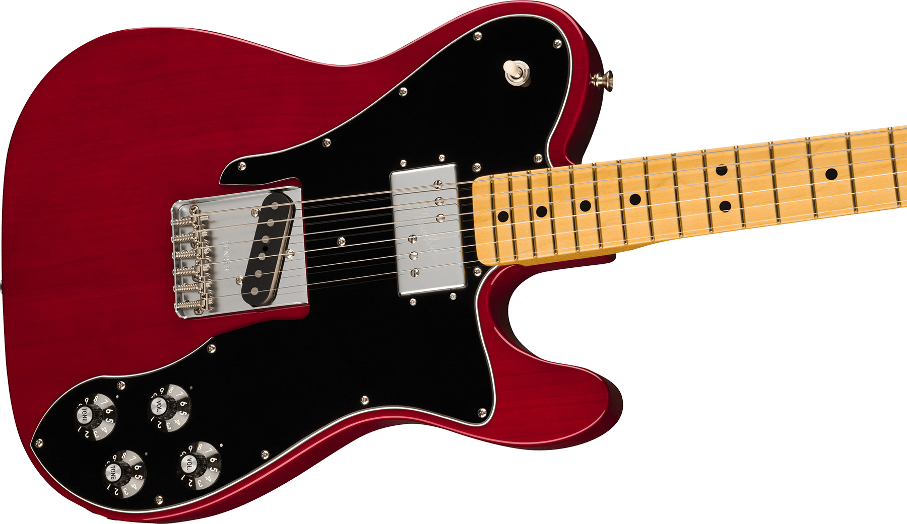 Fender Tele Custom 1977 American Vintage Ii Usa Sh Ht Mn - Wine - Tel shape electric guitar - Variation 1