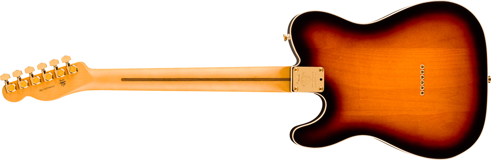 Fender Tele Custom American Pro Ii 75th Ann. Usa 2s Ht Mn - 2-color Sunburst - Tel shape electric guitar - Variation 2