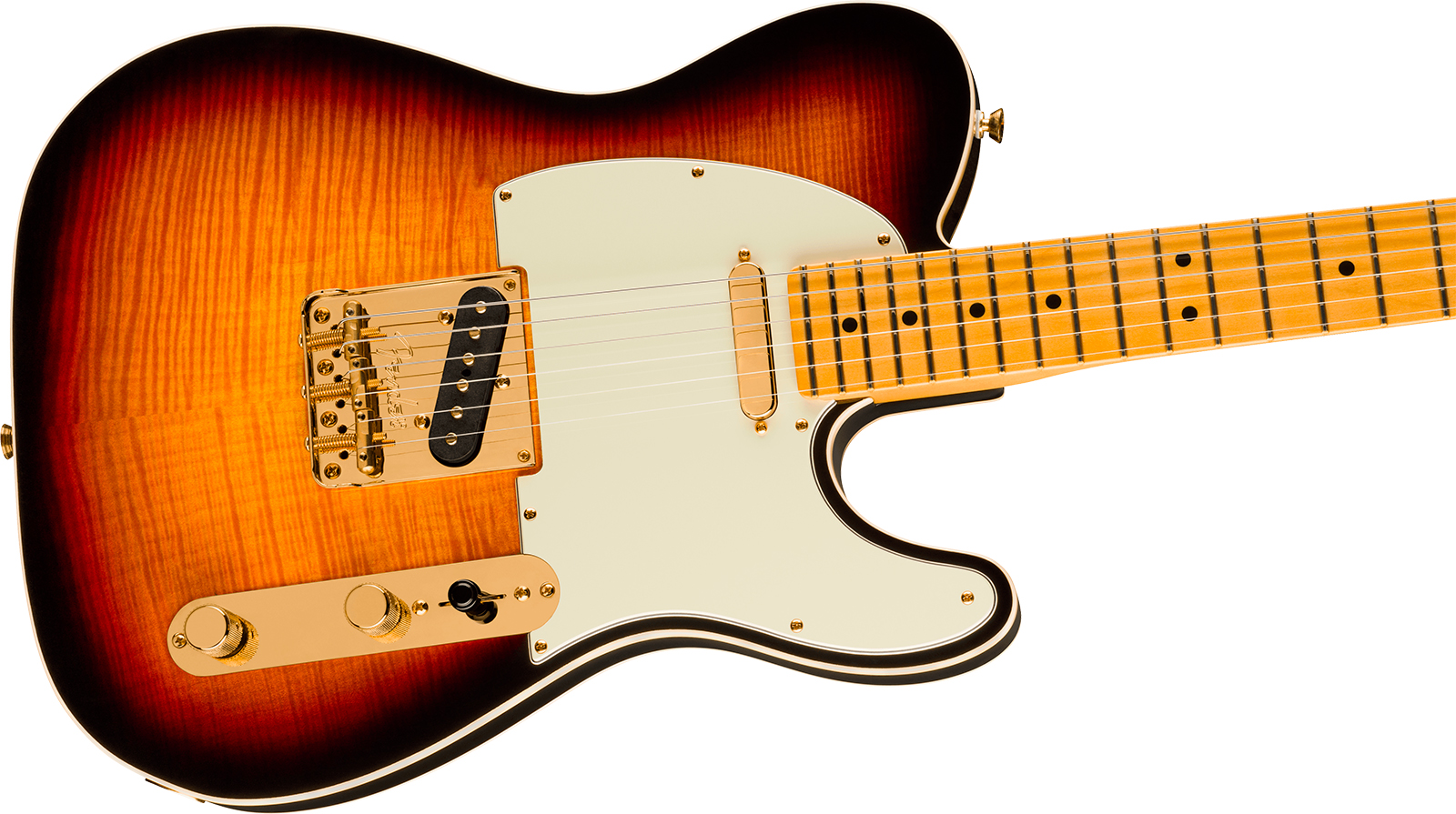 Fender Tele Custom American Pro Ii 75th Ann. Usa 2s Ht Mn - 2-color Sunburst - Tel shape electric guitar - Variation 3