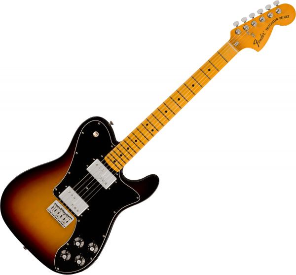 Solid body electric guitar Fender American Vintage II 1975 Telecaster Deluxe (USA, MN) - 3-color sunburst