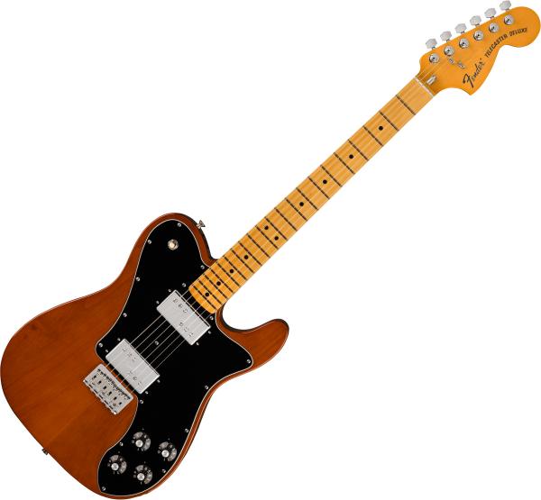 Solid body electric guitar Fender American Vintage II 1975 Telecaster Deluxe (USA, MN) - Mocha