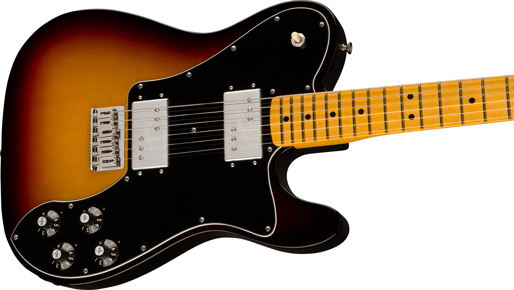 Fender Tele Deluxe 1975 American Vintage Ii Usa 2h Ht Mn - 3-color Sunburst - Tel shape electric guitar - Variation 2