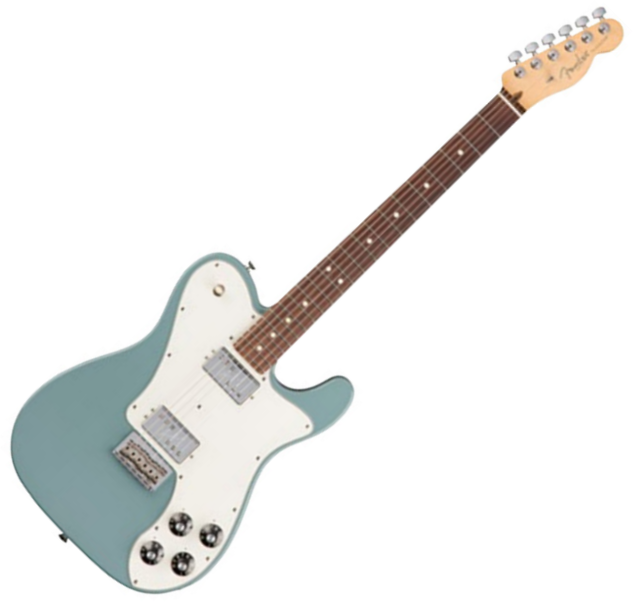 Fender American Professional Telecaster Deluxe Shawbucker Usa Rw Sonic Grey Solid Body Electric Guitar Grey