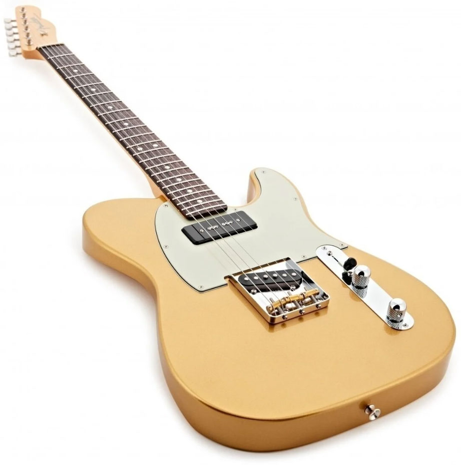 Fender Tele Hybrid Ii 90 Mij Jap S/p90 Ht Rw - Mystic Aztec Gold - Tel shape electric guitar - Variation 2
