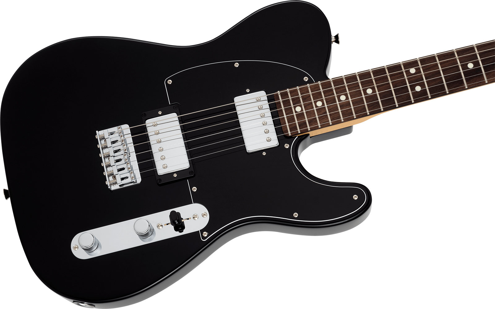 Fender Tele Hybrid Ii Hh Mij Ltd Jap 2h Ht Rw - Black - Tel shape electric guitar - Variation 2