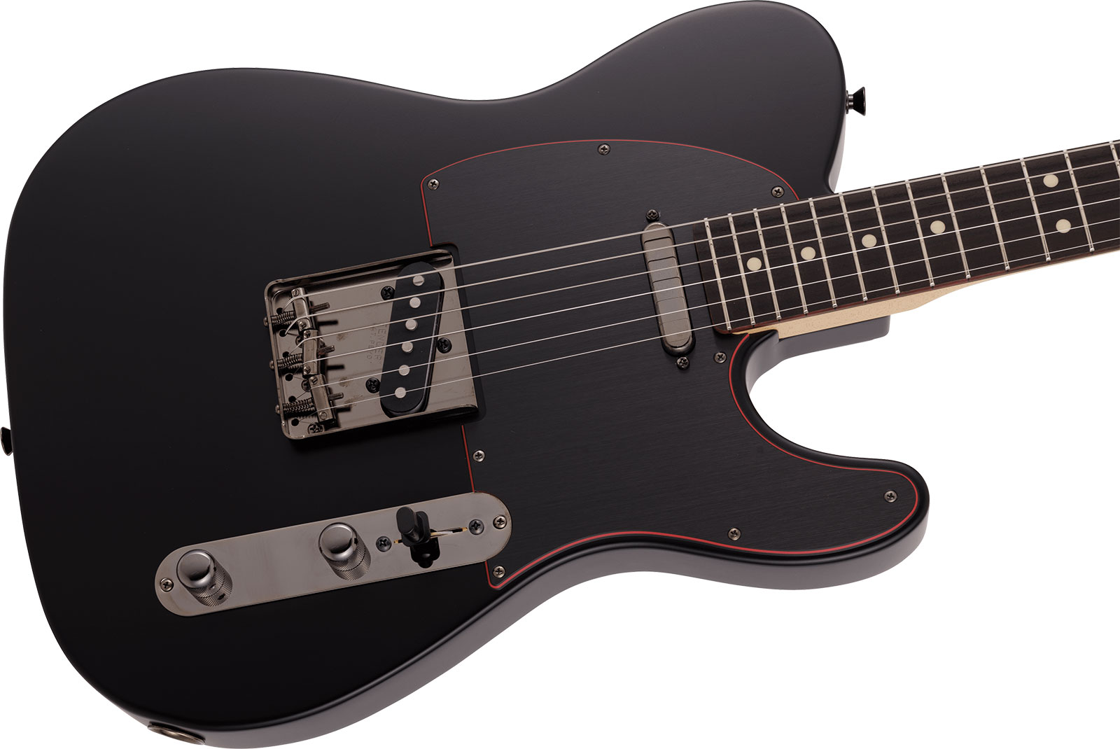 Fender Tele Hybrid Ii Jap 2s Ht Rw - Satin Black - Tel shape electric guitar - Variation 2