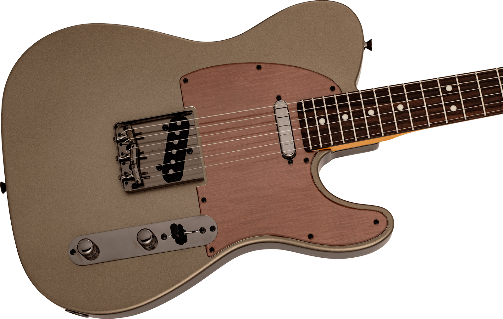Fender Tele Hybrid Ii Mij Ltd Jap 2s Ht Rw - Matte Champagne Mirage - Tel shape electric guitar - Variation 2