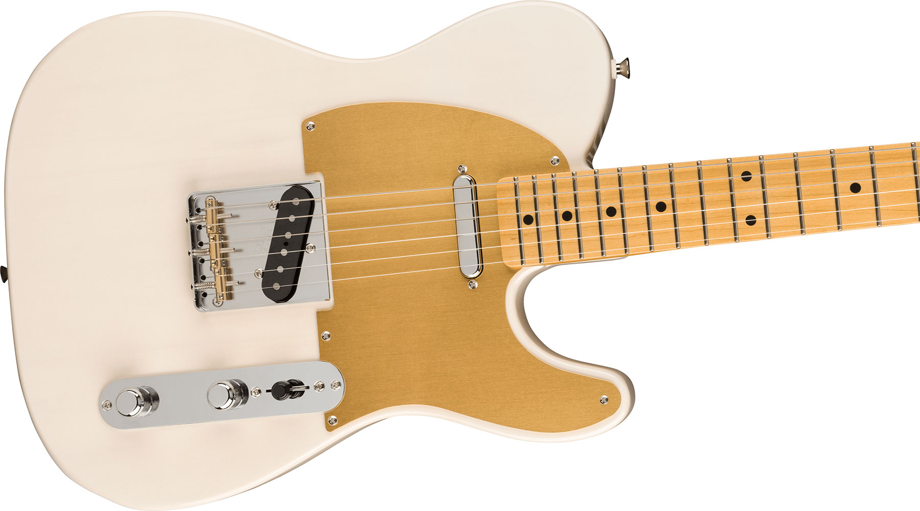 Fender Tele '50s Jv Modified Jap 2s Ht Mn - White Blonde - Tel shape electric guitar - Variation 2