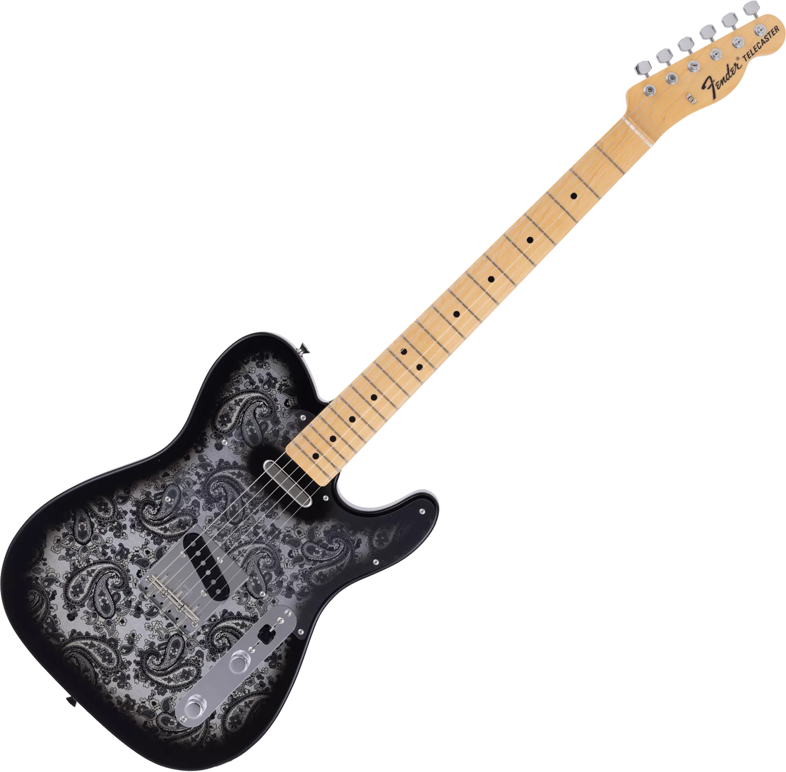 Fender Made in Japan Telecaster Ltd - black paisley Tel shape