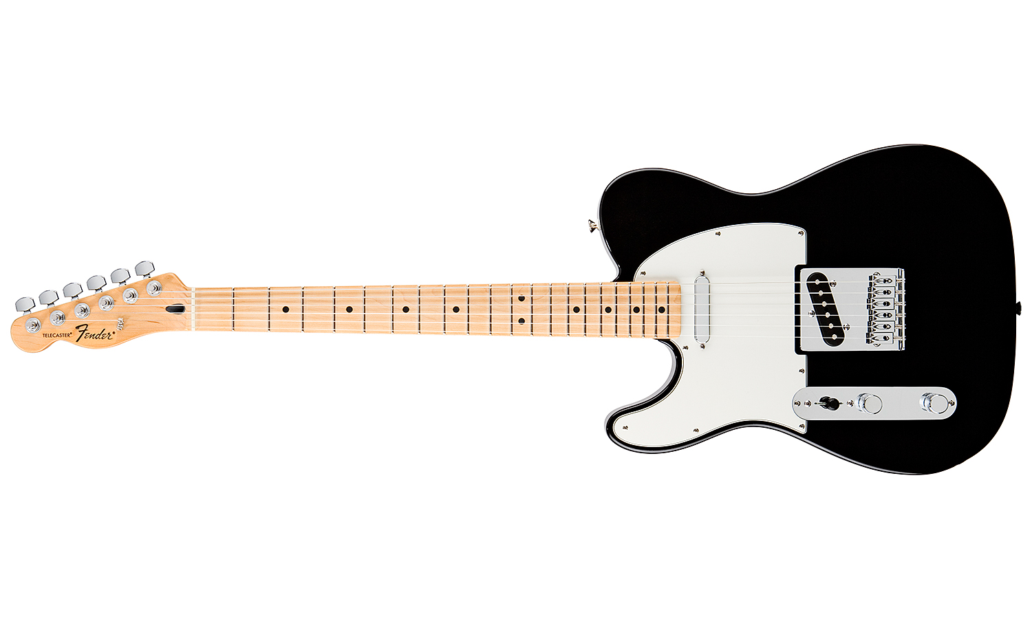 Fender Tele Mexican Standard 2011 Gaucher 2s Mn Black - Left-handed electric guitar - Variation 1