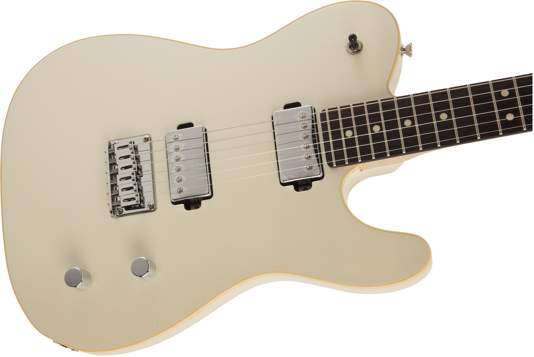 Fender Tele Modern Hh Jap 2h Ht Rw - Olympic Pearl - Tel shape electric guitar - Variation 2