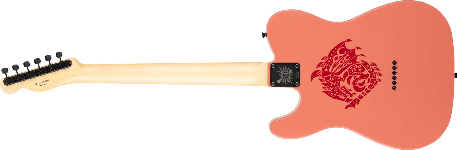 Fender Tele Monster Hunter Rathalos Jap Sh Ht Rw - Rathalos Red - Tel shape electric guitar - Variation 1
