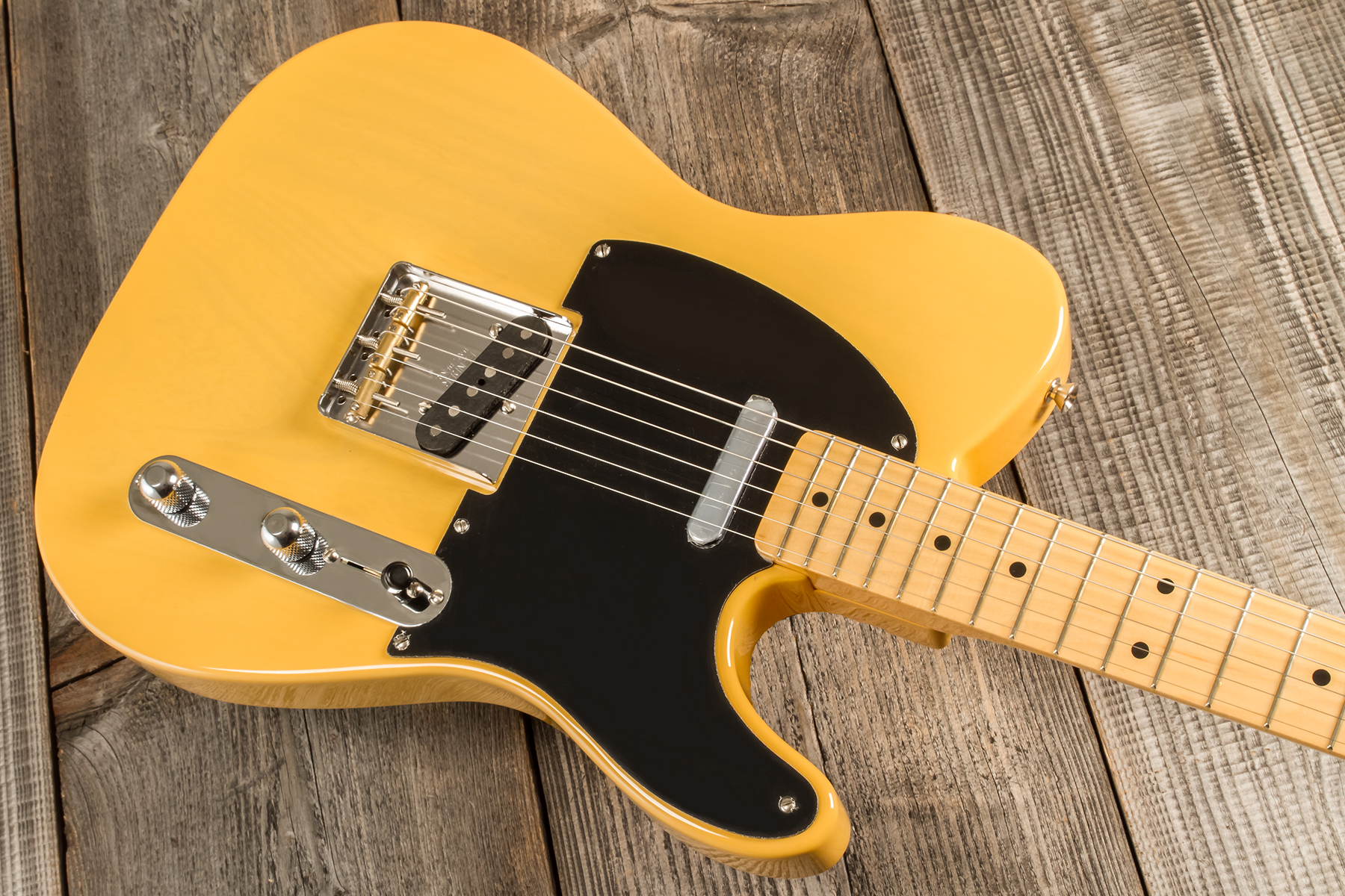 Fender Tele Nocaster 1951 Traditional Ii Jap 2s Ht Mn - Butterscotch Blonde - Tel shape electric guitar - Variation 5