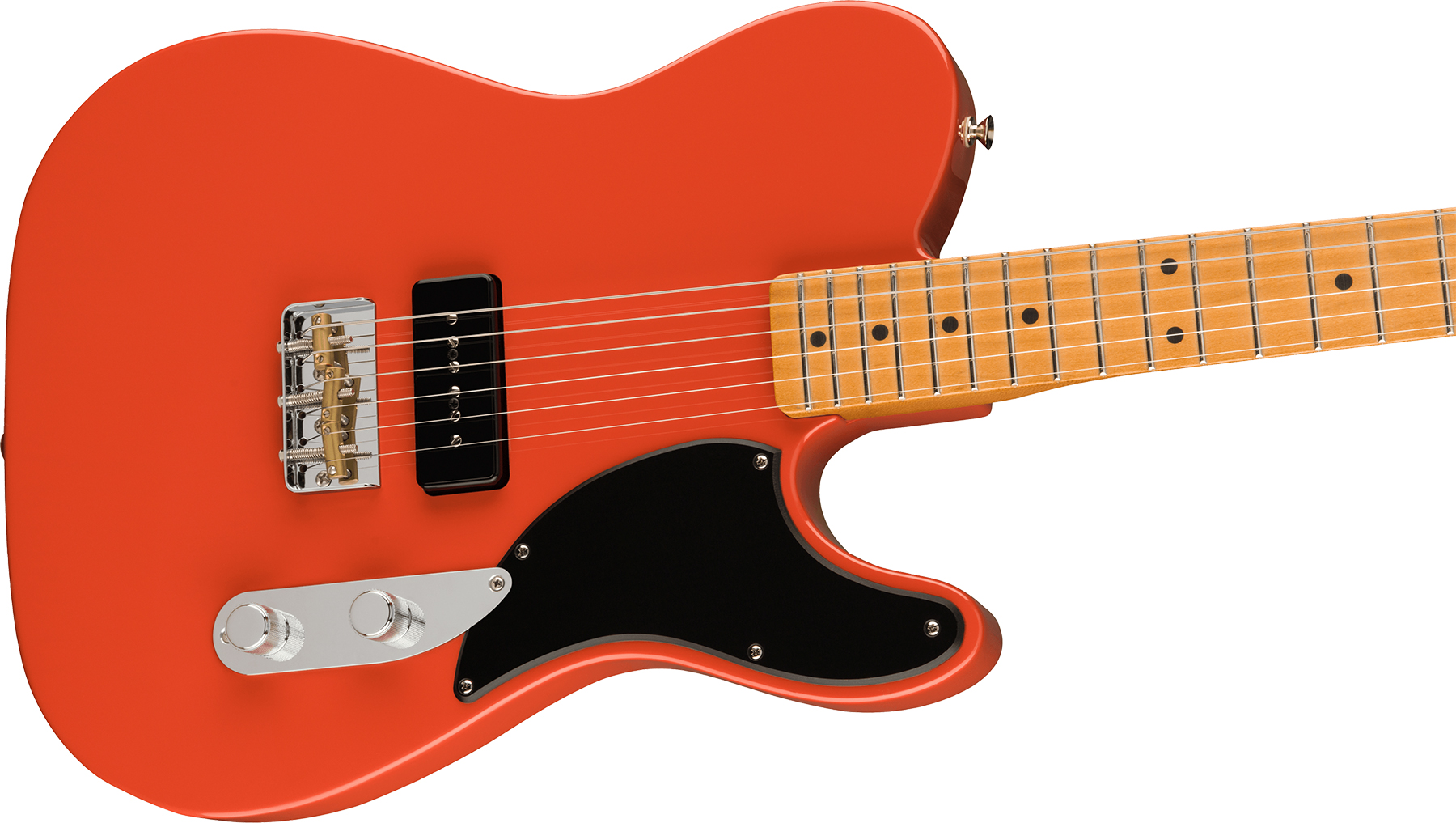 Fender Tele Noventa Mex Mn +housse - Fiesta Red - Tel shape electric guitar - Variation 2