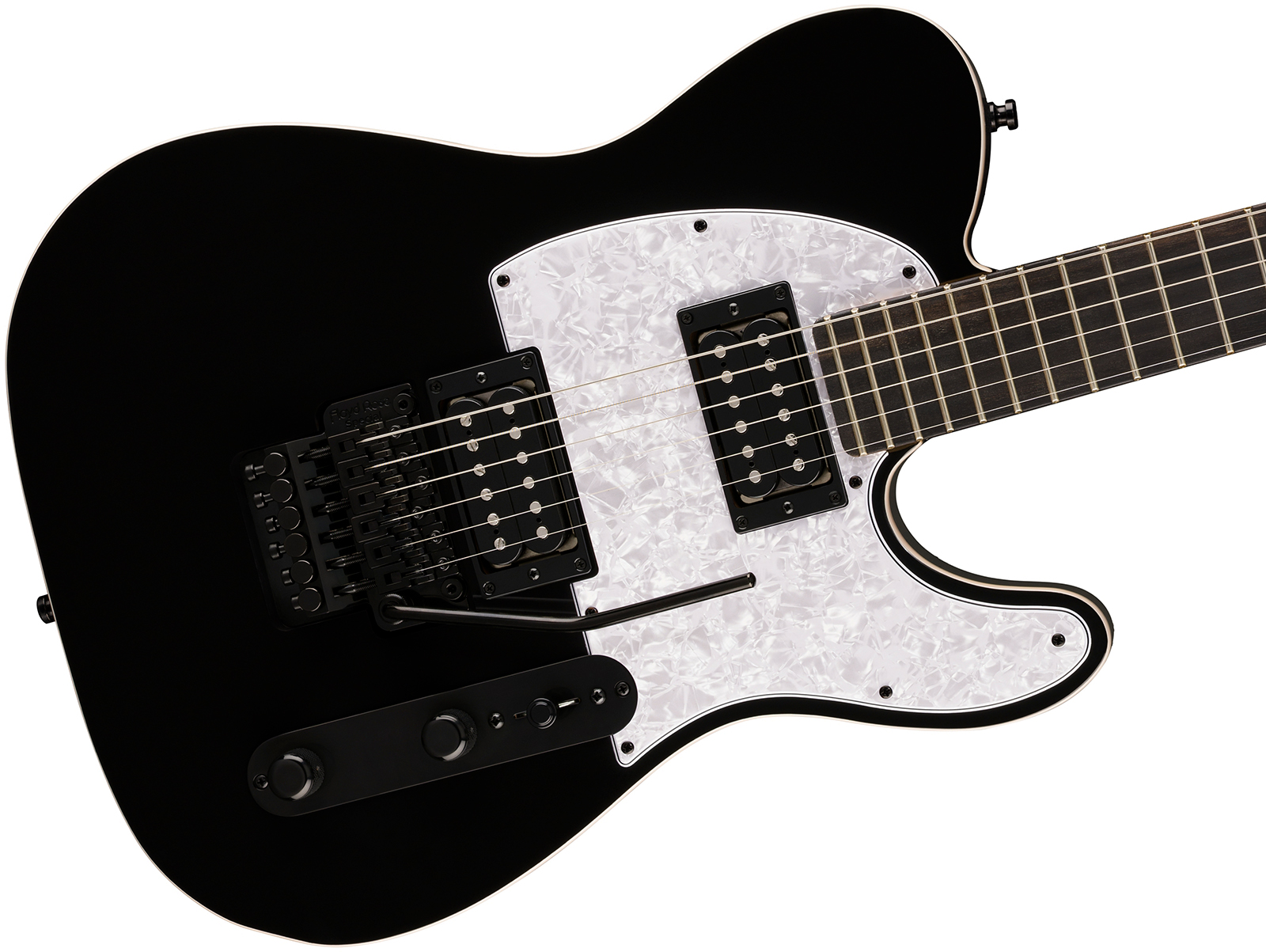 Fender Tele Player Fusion Hh Floyd Rose Ltd Mex 2h Fr Eb - Black - Tel shape electric guitar - Variation 2