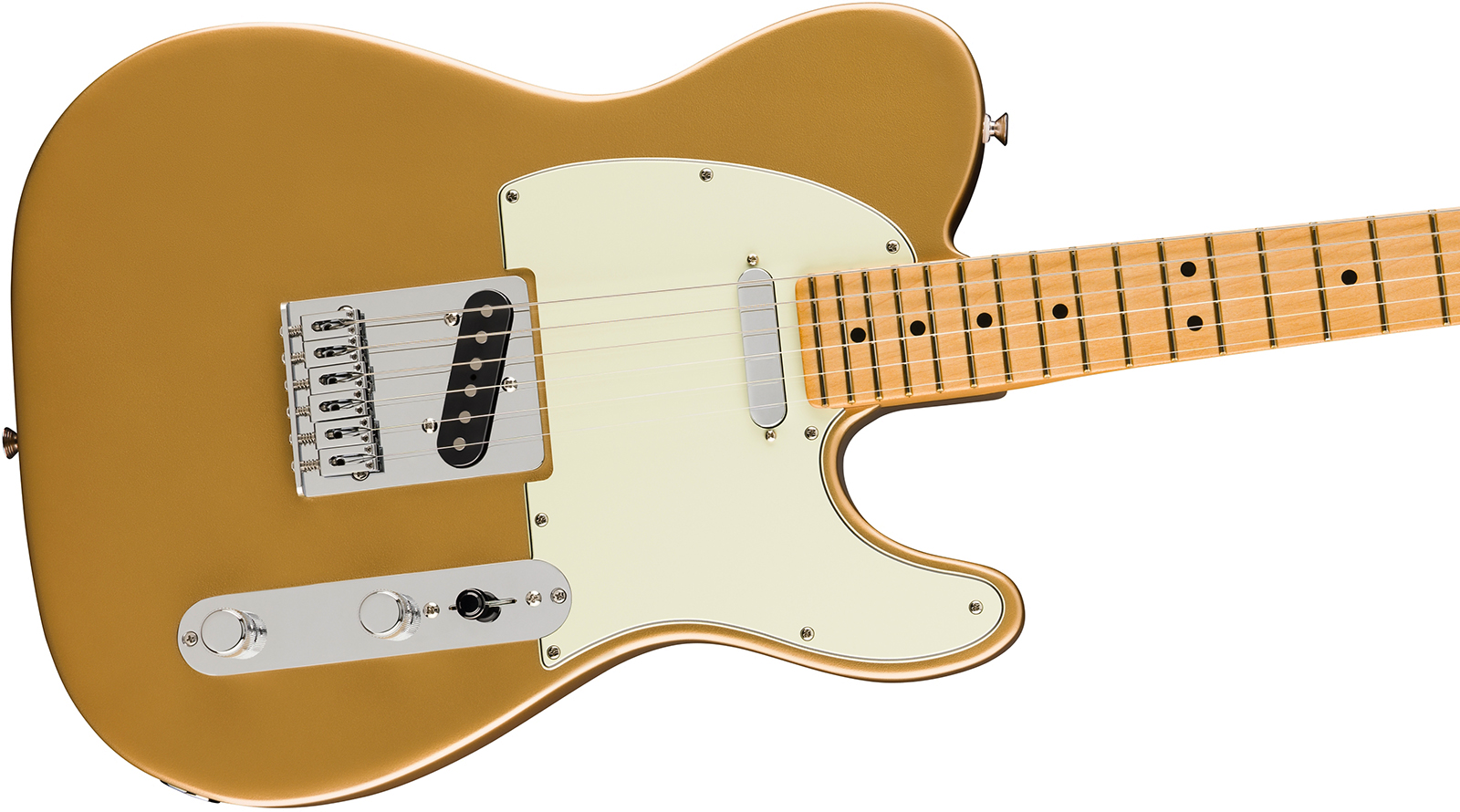 Fender Tele Player Ii 75th Anniversary Mex Ht 2s Mn - Aztec Gold - Tel shape electric guitar - Variation 2