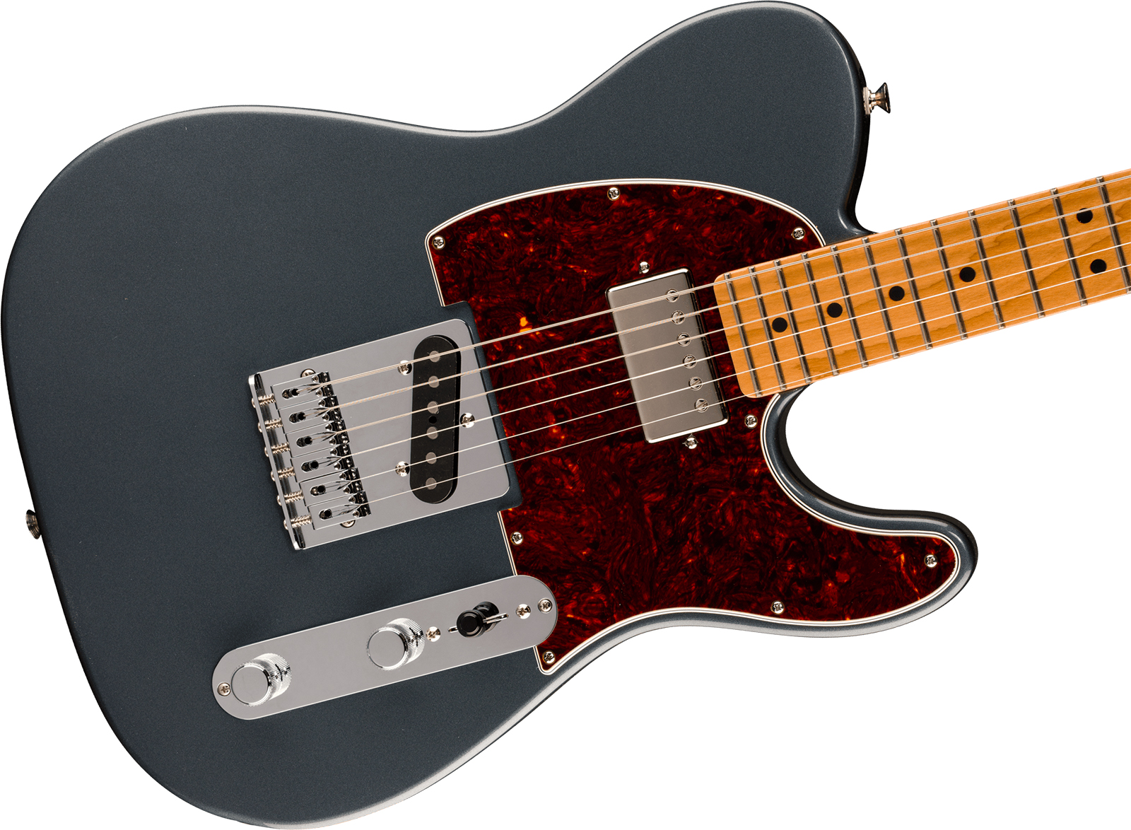 Fender Tele Player Ii Dealer Exclusive Mex Sh Custom Shop / S.duncan Trem Mn - Charcoal Frost Metallic - Tel shape electric guitar - Variation 2