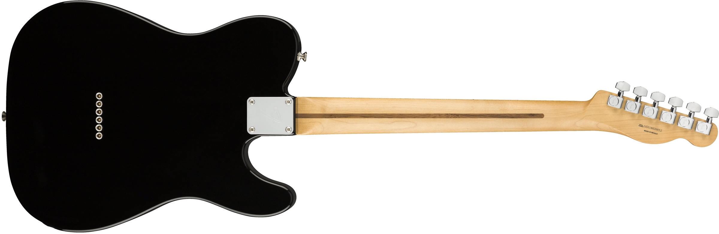 Fender Tele Player Lh Gaucher Mex Ss Mn - Black - Left-handed electric guitar - Variation 1