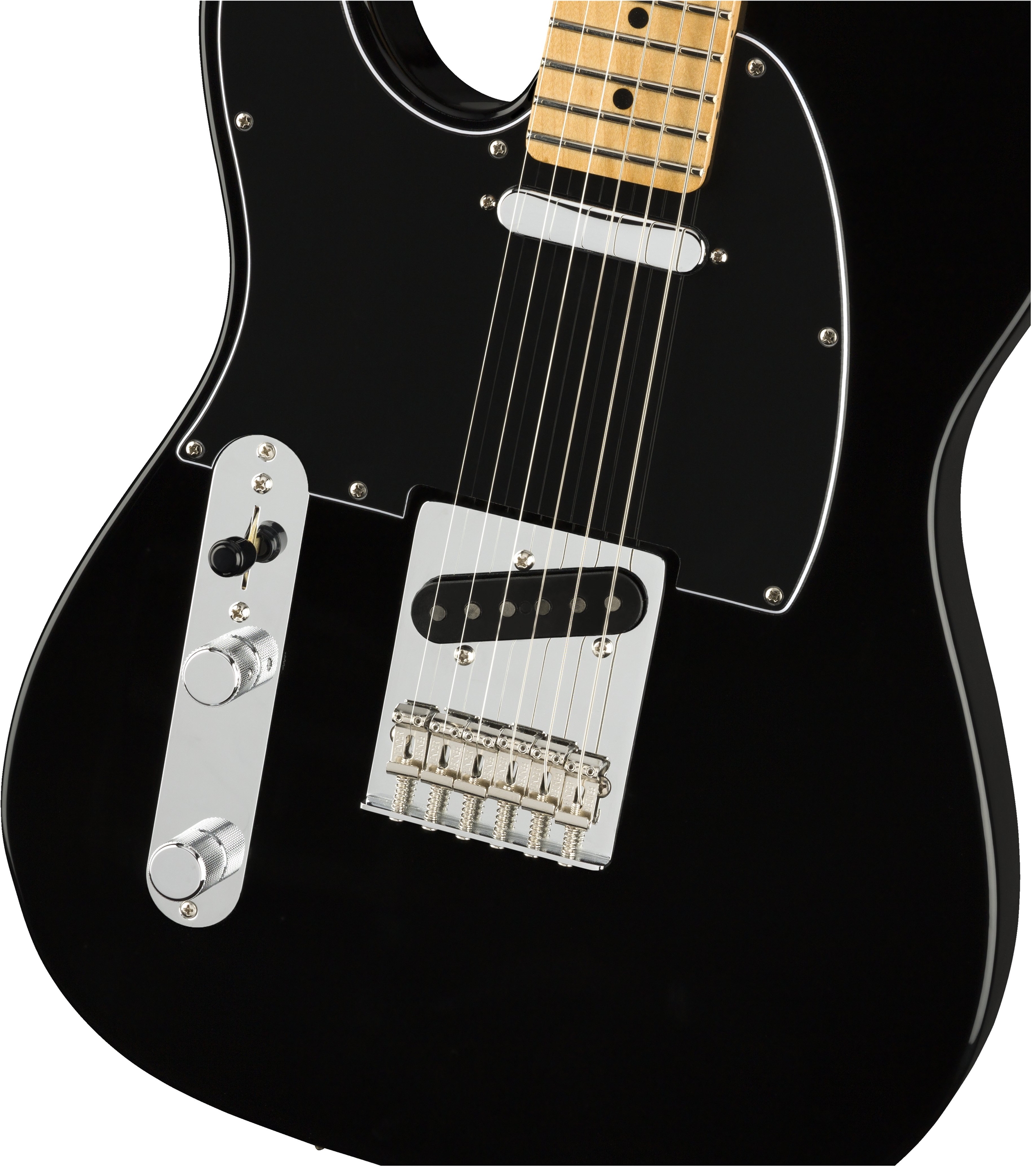 Fender Tele Player Lh Gaucher Mex Ss Mn - Black - Left-handed electric guitar - Variation 2