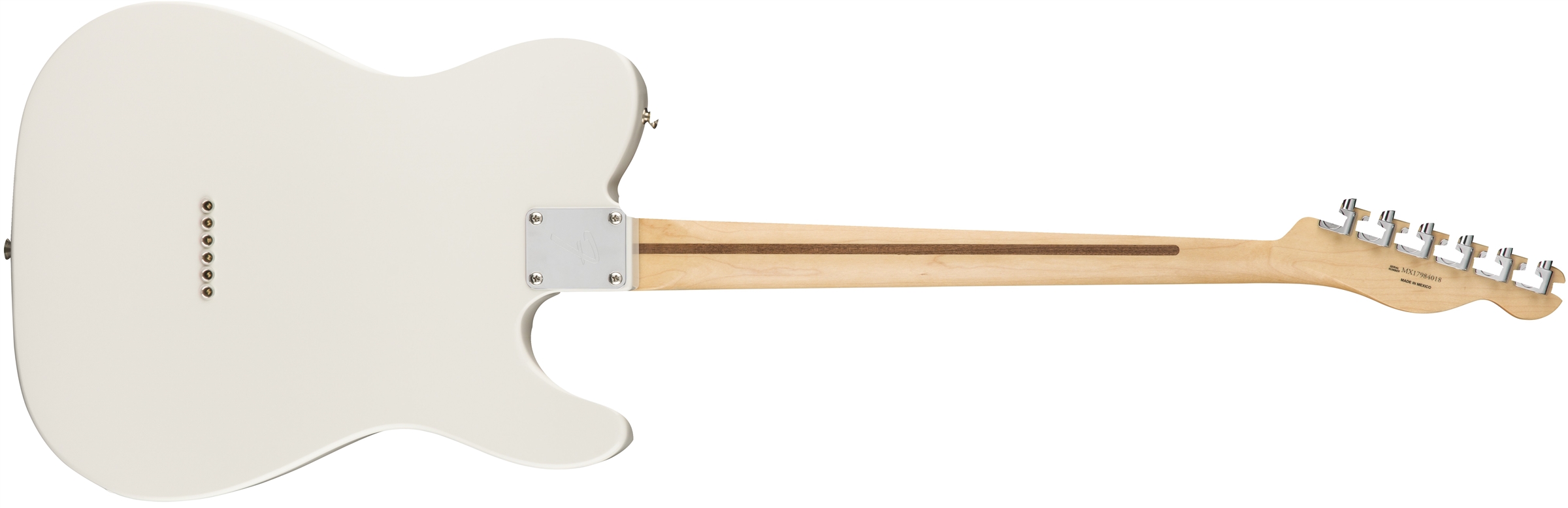 Fender Tele Player Lh Gaucher Mex Ss Pf - Polar White - Left-handed electric guitar - Variation 1