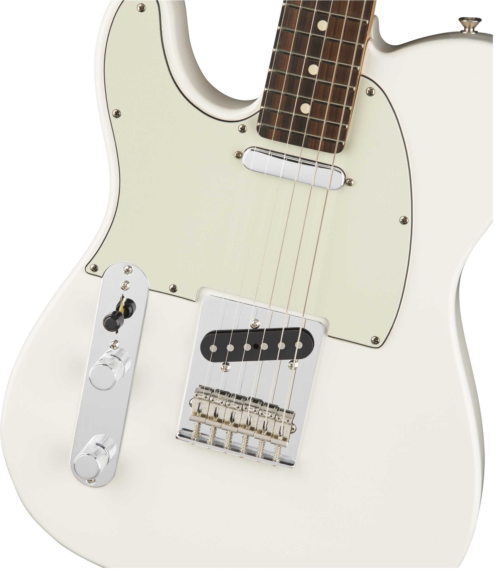Fender Tele Player Lh Gaucher Mex Ss Pf - Polar White - Left-handed electric guitar - Variation 2