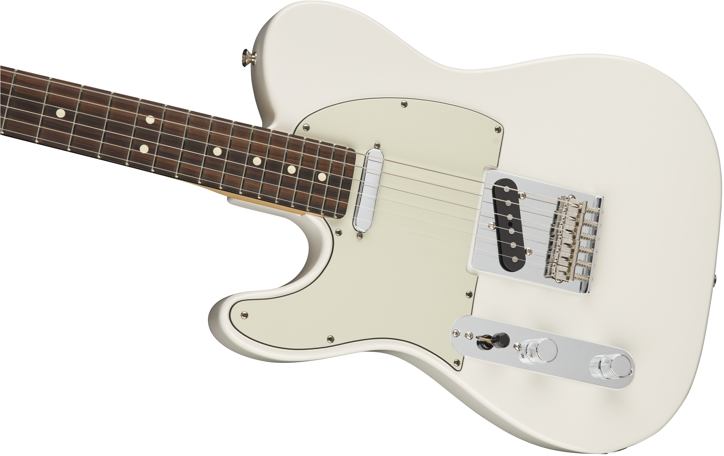 Fender Tele Player Lh Gaucher Mex Ss Pf - Polar White - Left-handed electric guitar - Variation 3