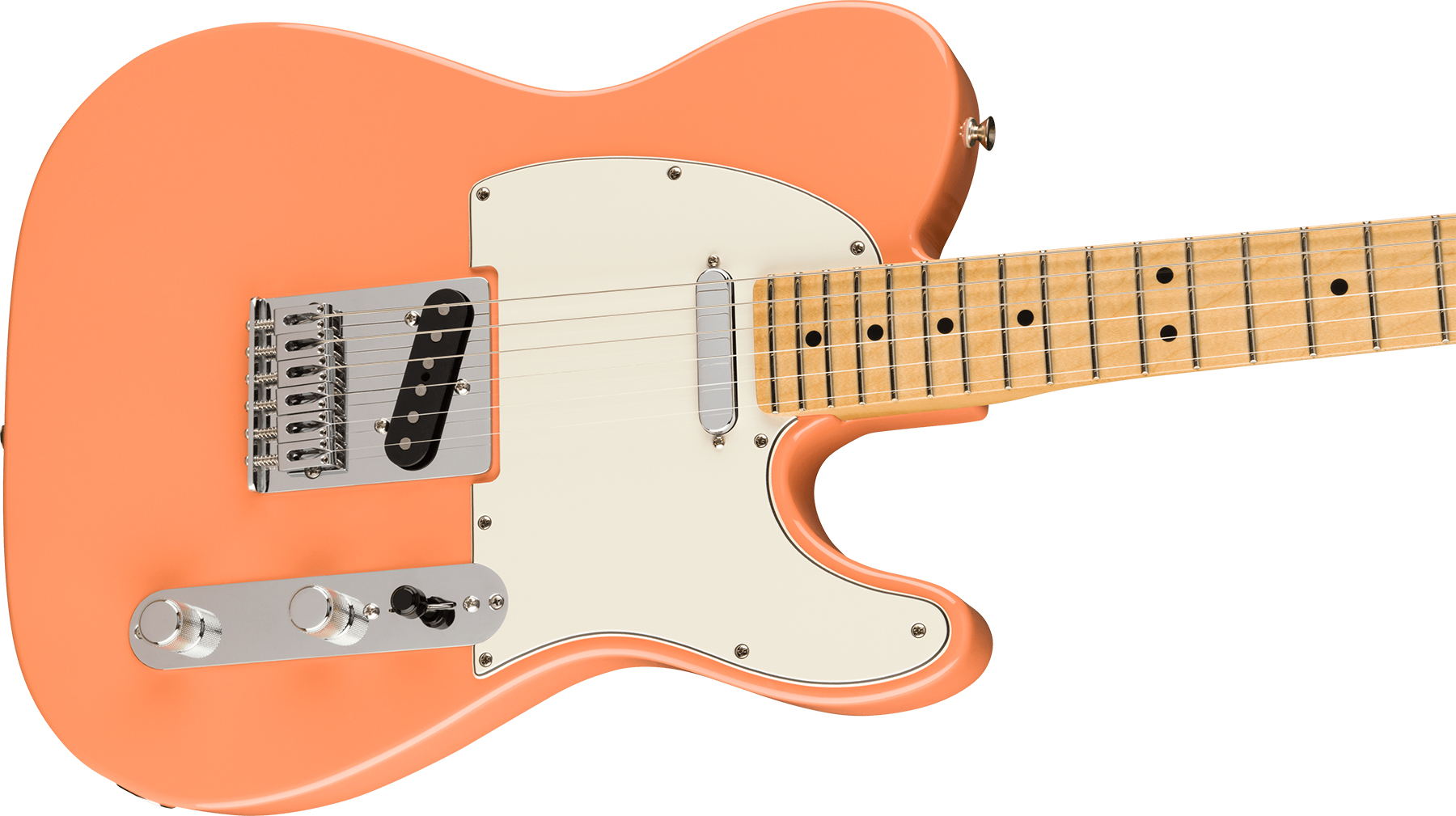 Fender Tele Player Ltd Mex 2s Ht Mn - Pacific Peach - Tel shape electric guitar - Variation 2