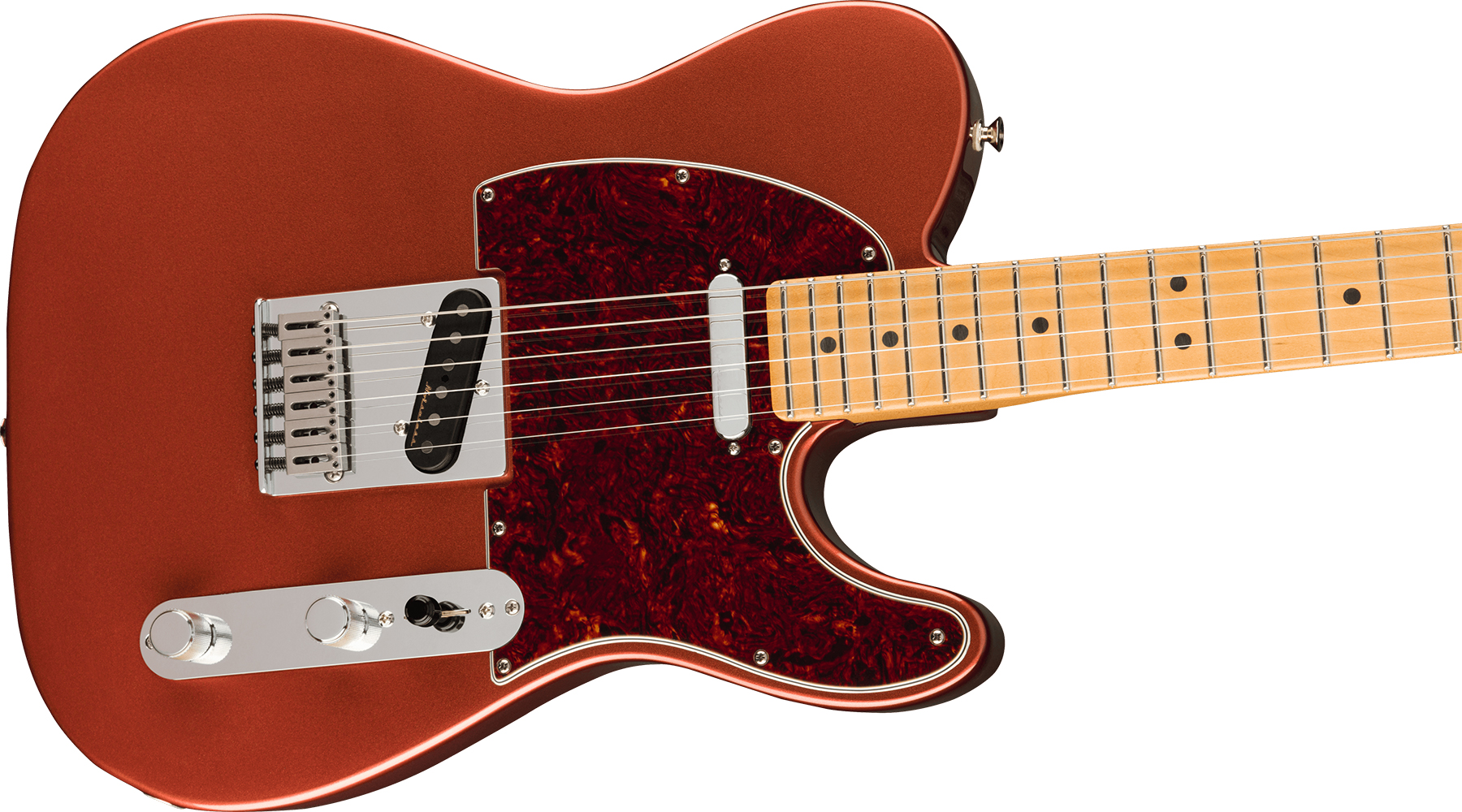 Fender Tele Player Plus Mex 2s Ht Mn - Aged Candy Apple Red - Tel shape electric guitar - Variation 2