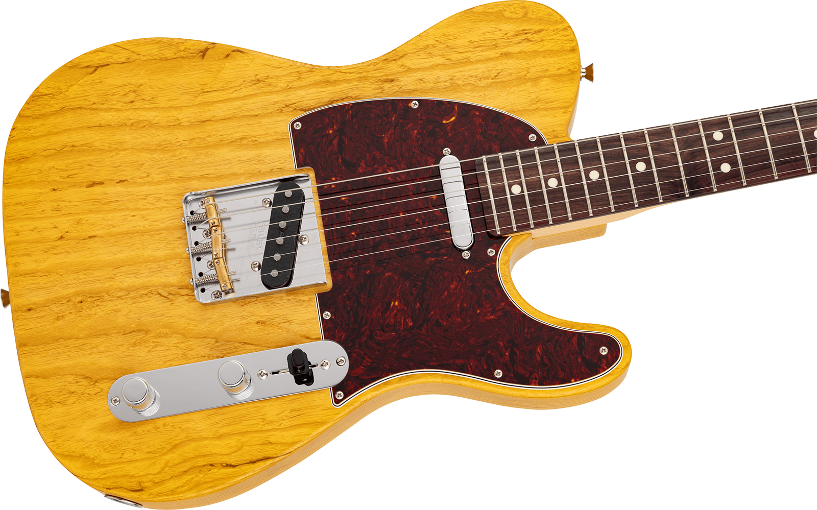 Fender Tele  Raw Ash Mij Ltd Jap 2s Ht Mn - Satin Vintage Natural - Tel shape electric guitar - Variation 2