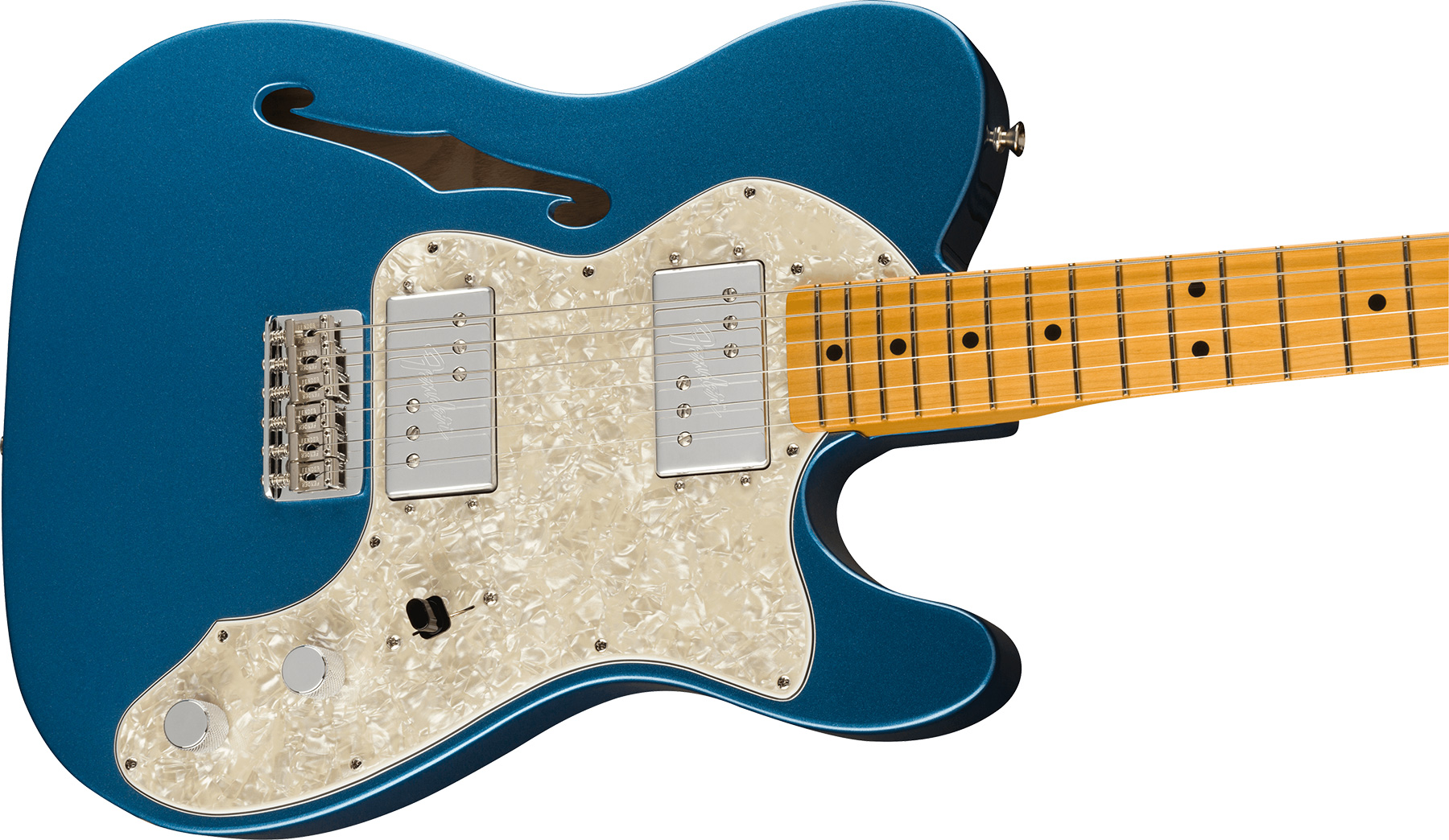 Fender Tele Thinline 1972 American Vintage Ii Usa 2h Ht Mn - Lake Placid Blue - Tel shape electric guitar - Variation 2
