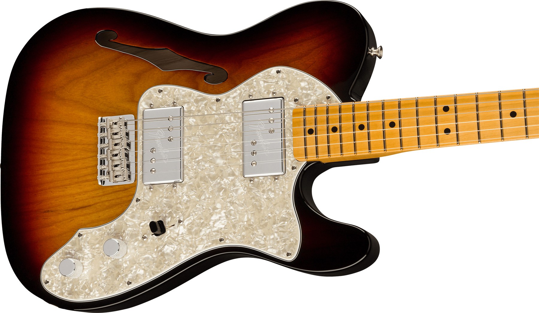 Fender Tele Thinline 1972 American Vintage Ii Usa 2h Ht Mn - 3-color Sunburst - Tel shape electric guitar - Variation 2