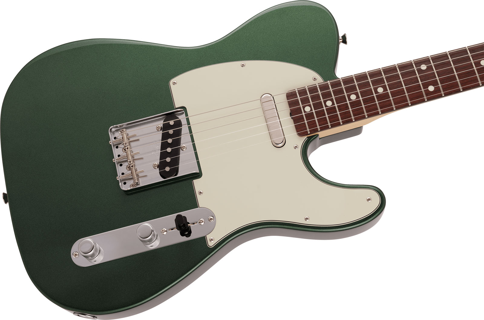 Fender Tele Traditional 60s Mij 2s Ht Rw - Aged Sherwood Green Metallic - Tel shape electric guitar - Variation 2