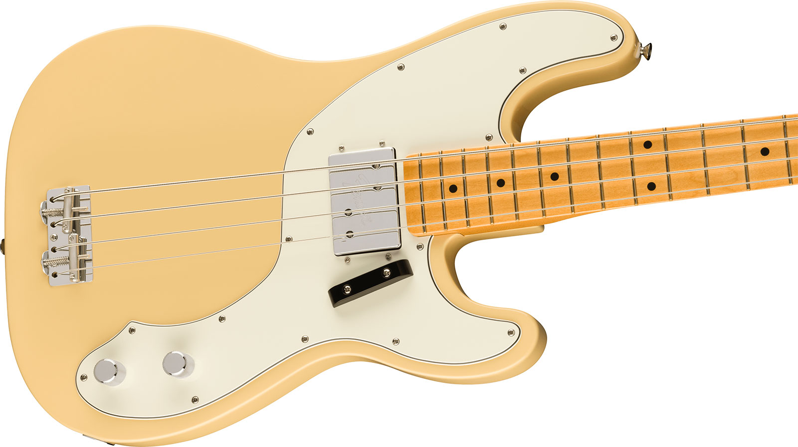 Fender Tele Bass 70s Vintera 2 Mex Mn - Vintage White - Solid body electric bass - Variation 2