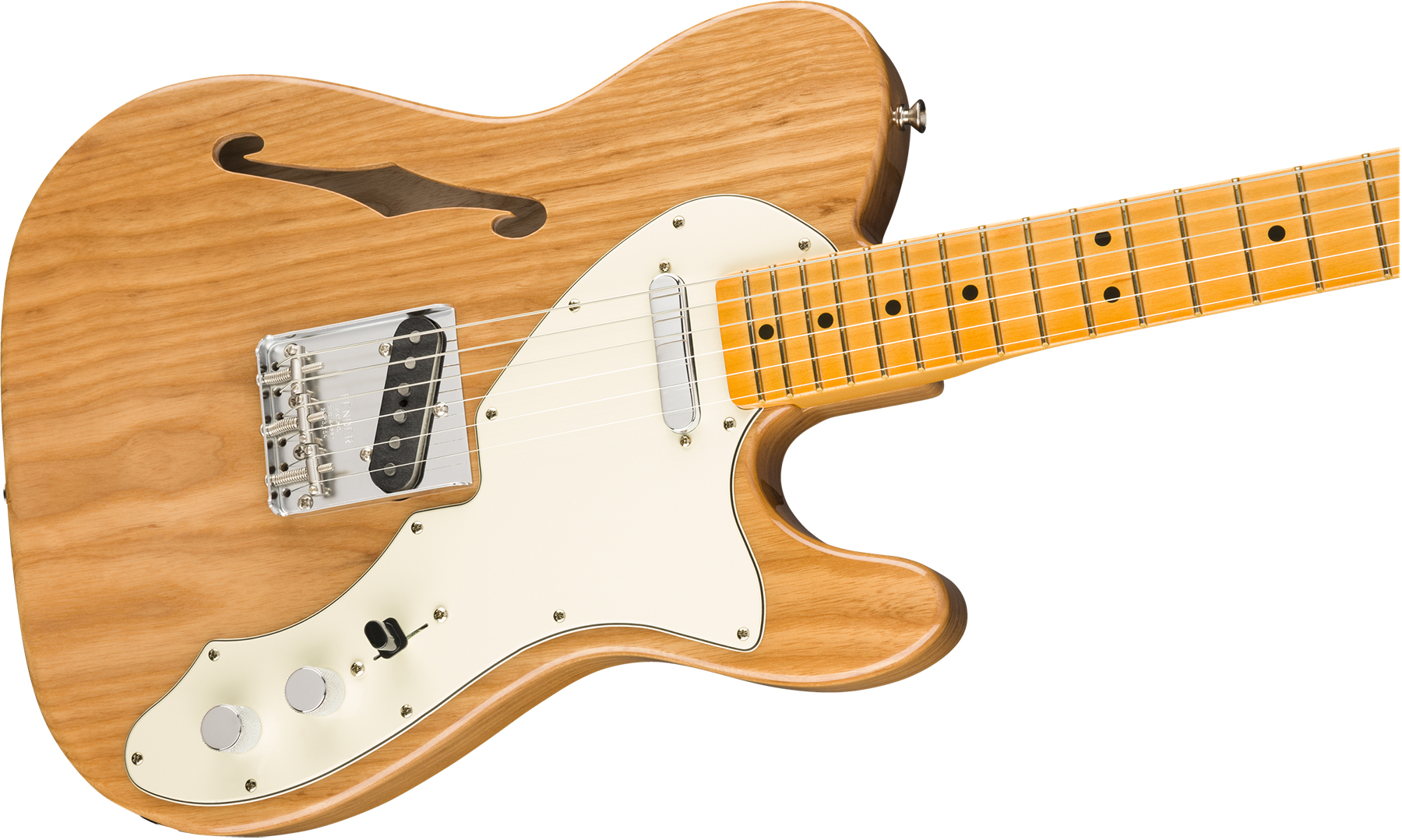 Fender Tele 60s Thinline American Original Usa Ss Mn - Aged Natural - Semi-hollow electric guitar - Variation 2