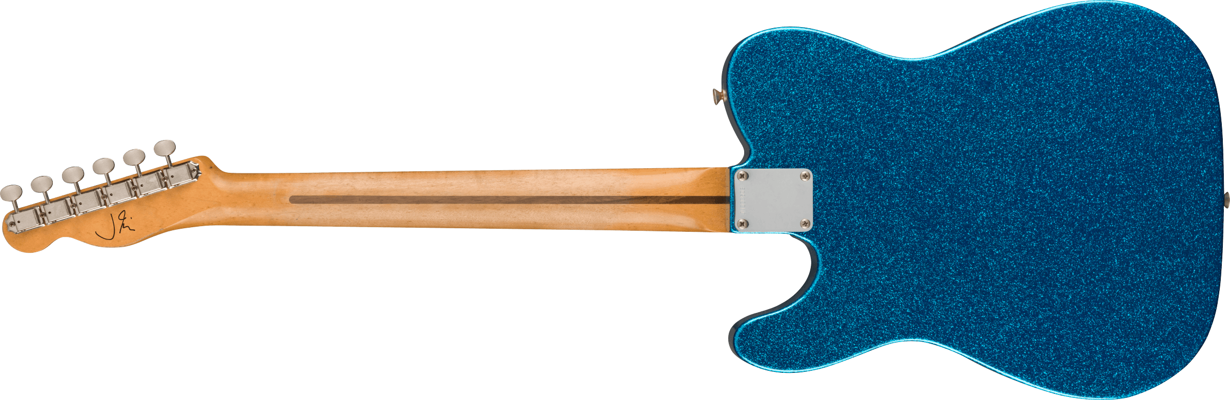 Fender Telecaster J. Mascis Signature 2s Ht Mn - Sparkle Blue - Tel shape electric guitar - Variation 1
