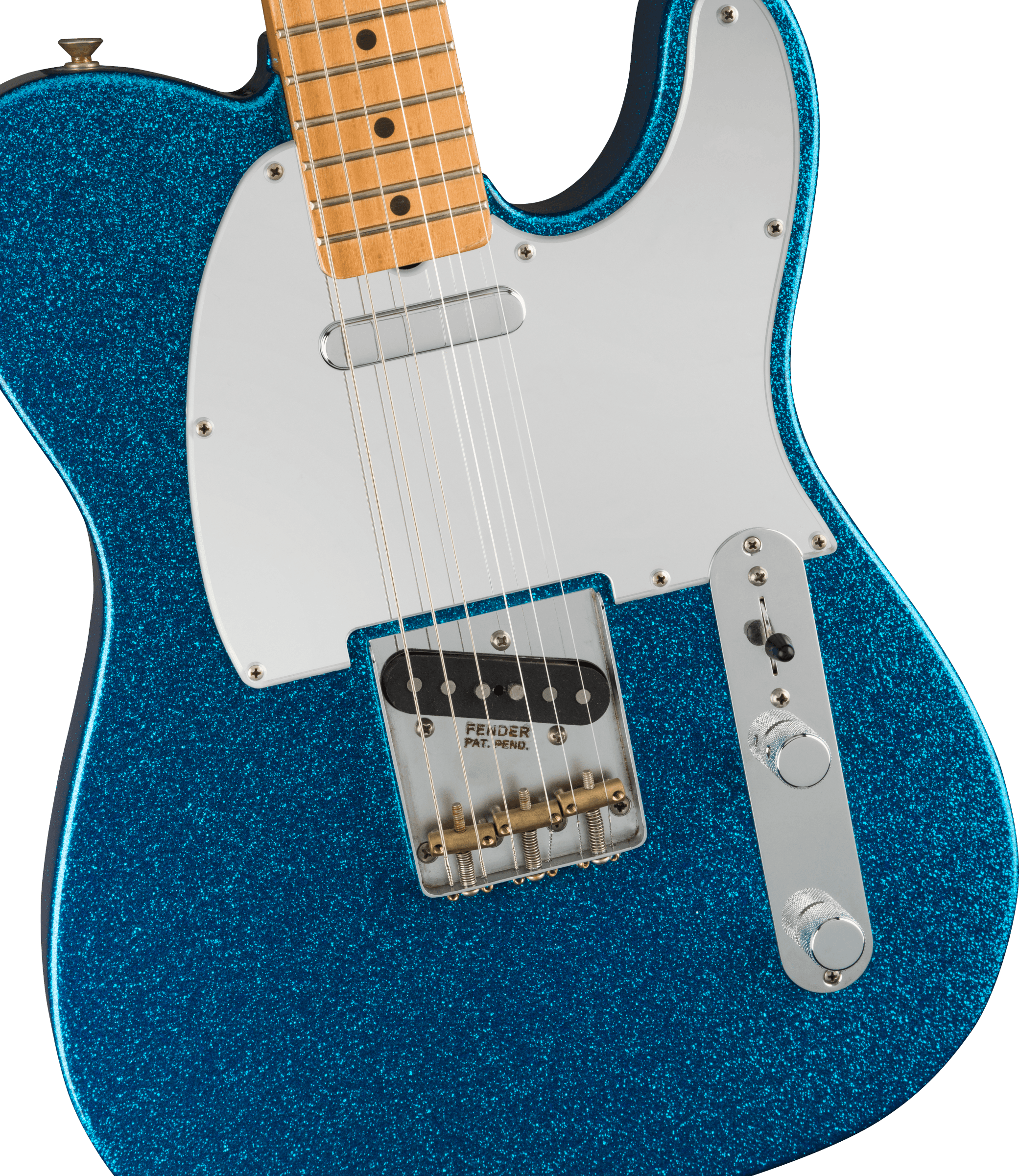 Fender Telecaster J. Mascis Signature 2s Ht Mn - Sparkle Blue - Tel shape electric guitar - Variation 2